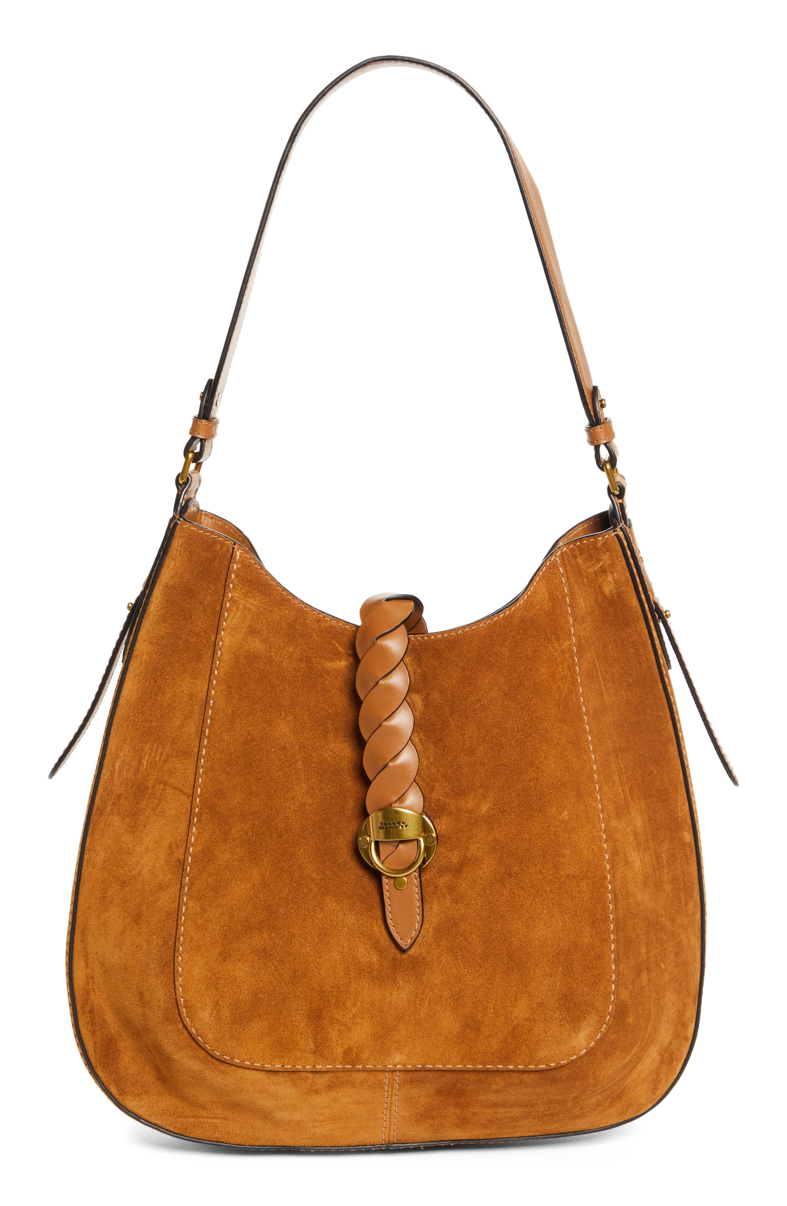 Isabel Marant Altay Suede Hobo Bag, Main, color, 