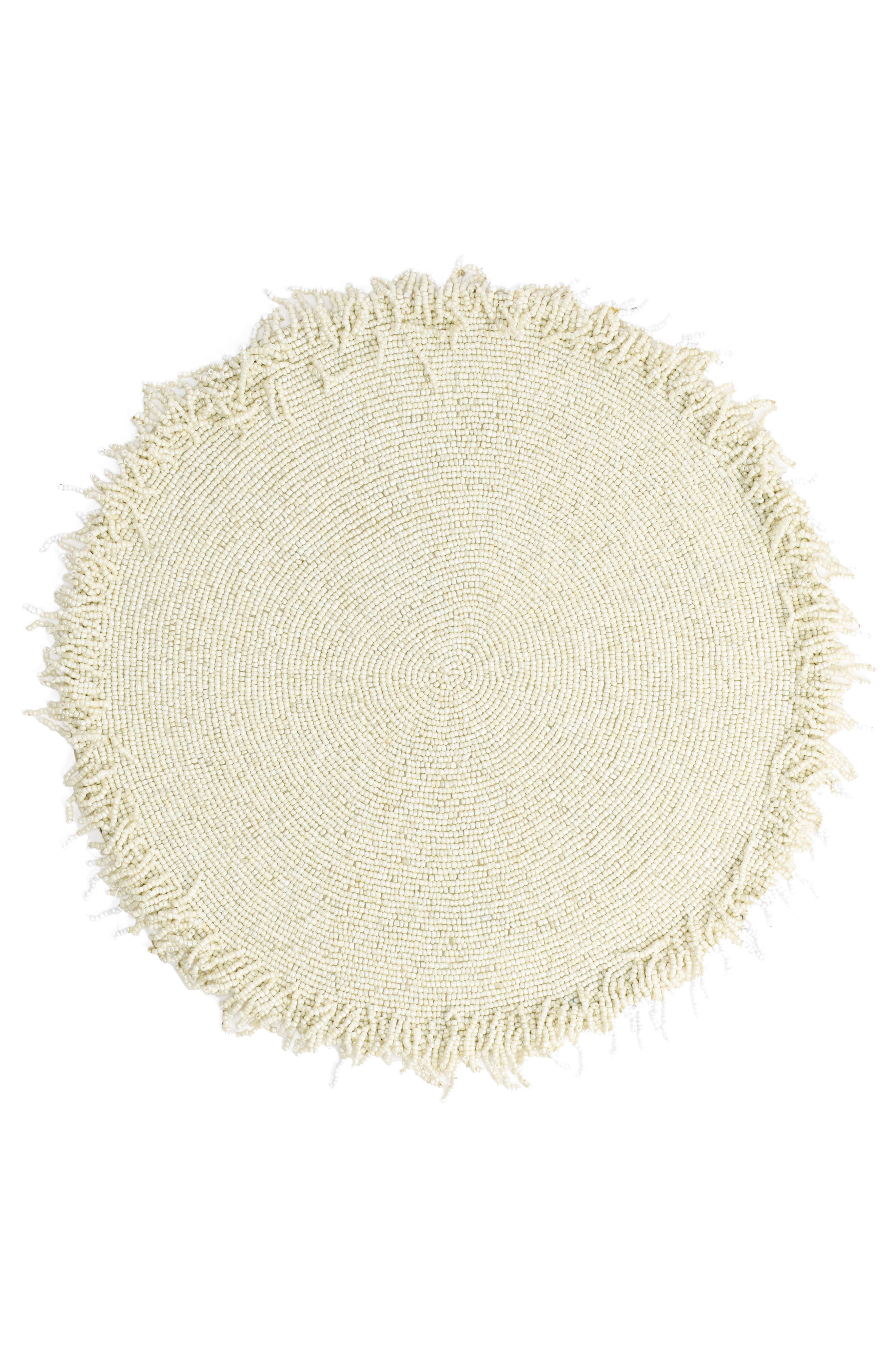 Fringe Beaded Placemat
