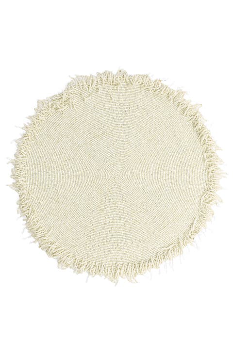 Fringe Beaded Placemat
