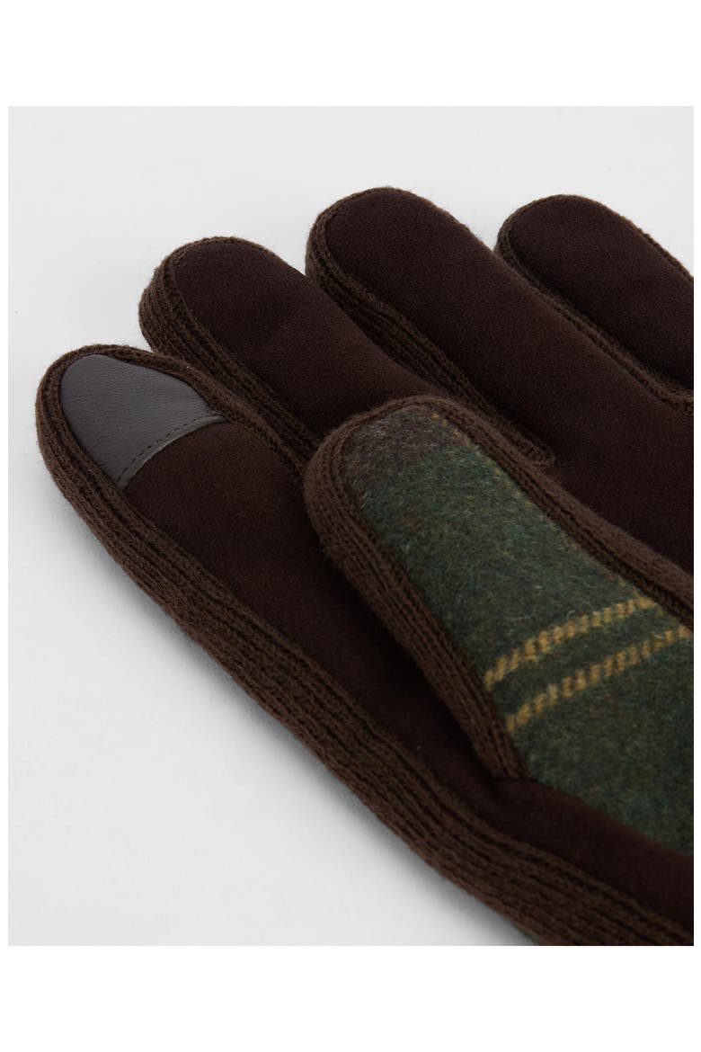 Hackney Tartan Mixed Media Touchscreen Gloves, Alternate, color, CLASSIC TARTAN