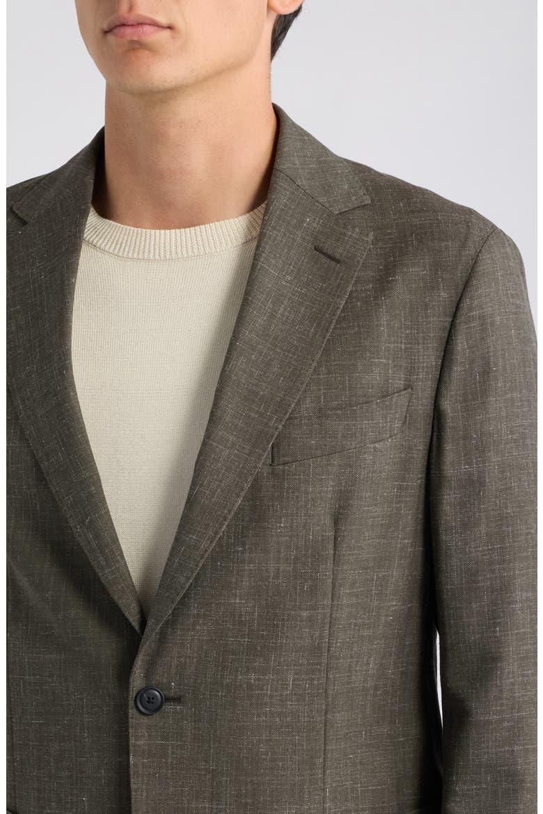 Hanry Wool & Linen Sport Coat, Alternate, color, MEDIUM GREEN
