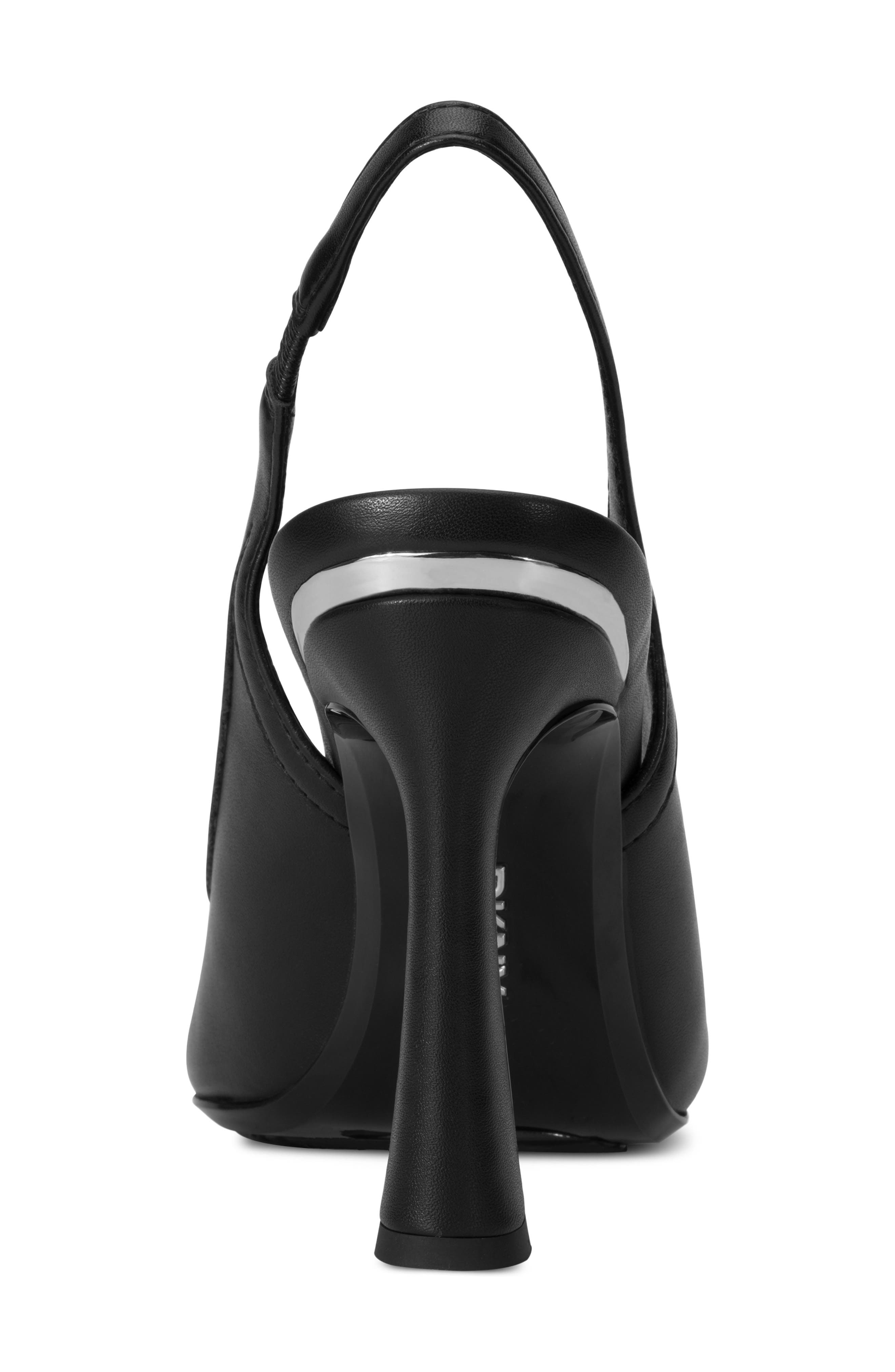 DKNY Cinette Slingback Pointed Toe Pump, Alternate, color, Black