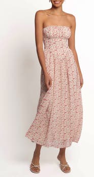 Petal & Pup Jody Strapless Maxi Dress