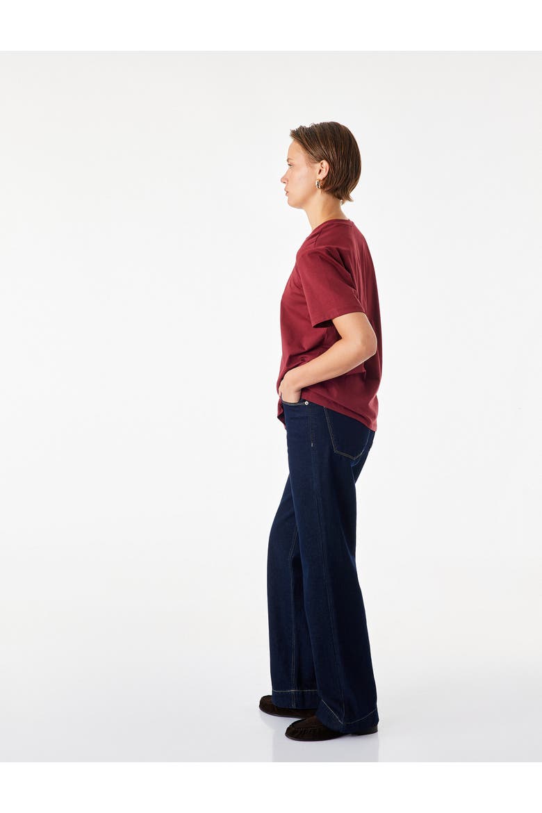 Oversize Basic T-Shirt, Alternate, color, BORDEUX