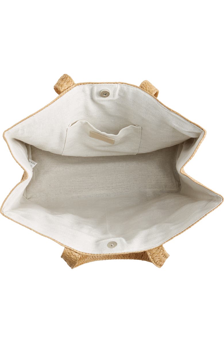 BTB Los Angeles Best Beaches Forever Straw Tote, Alternate, color,