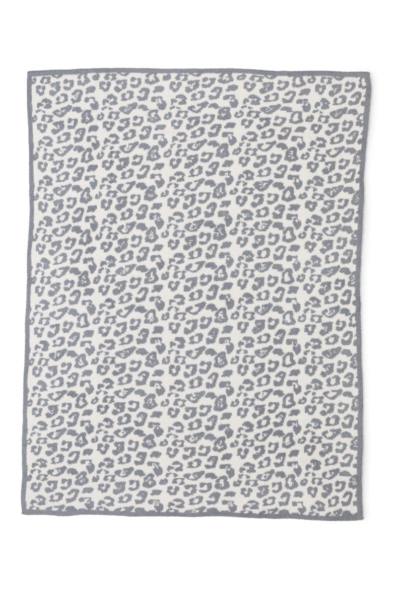 CozyChic® Animal Print Throw Blanket, Alternate, color, MOONBEAM/ CREAM