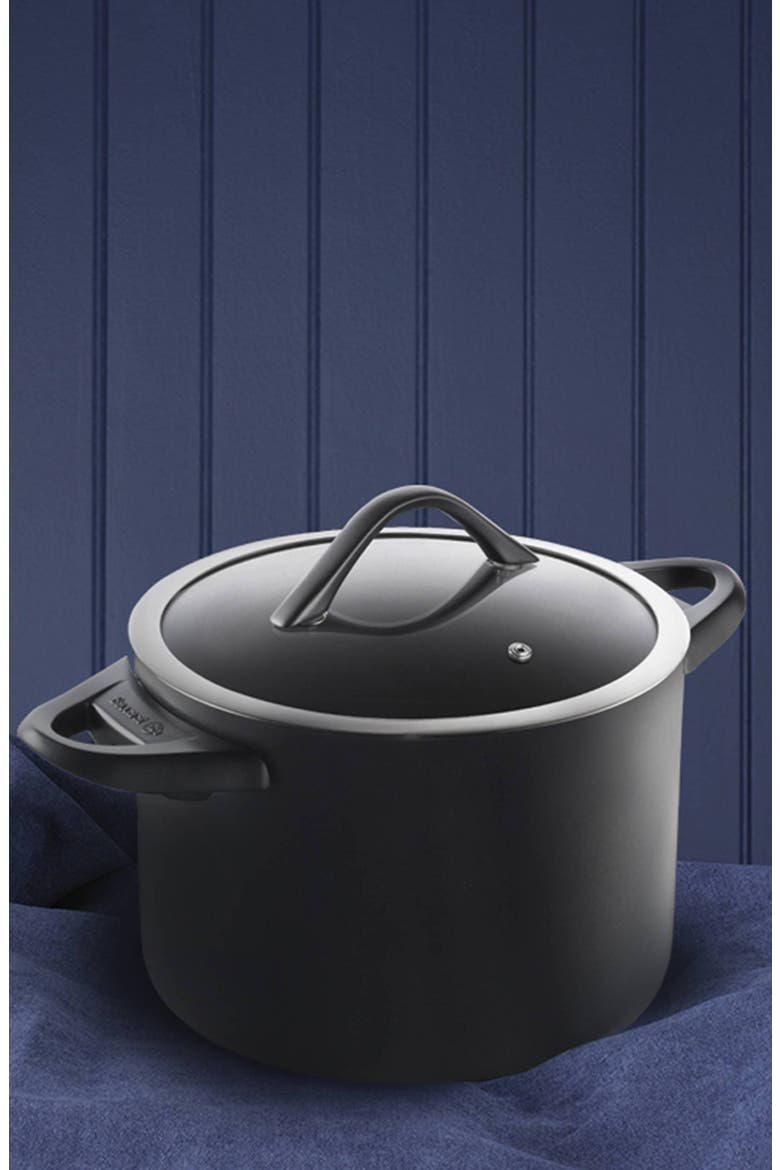 iD3® Stockpot with Lid 8qt, Alternate, color, BLACK