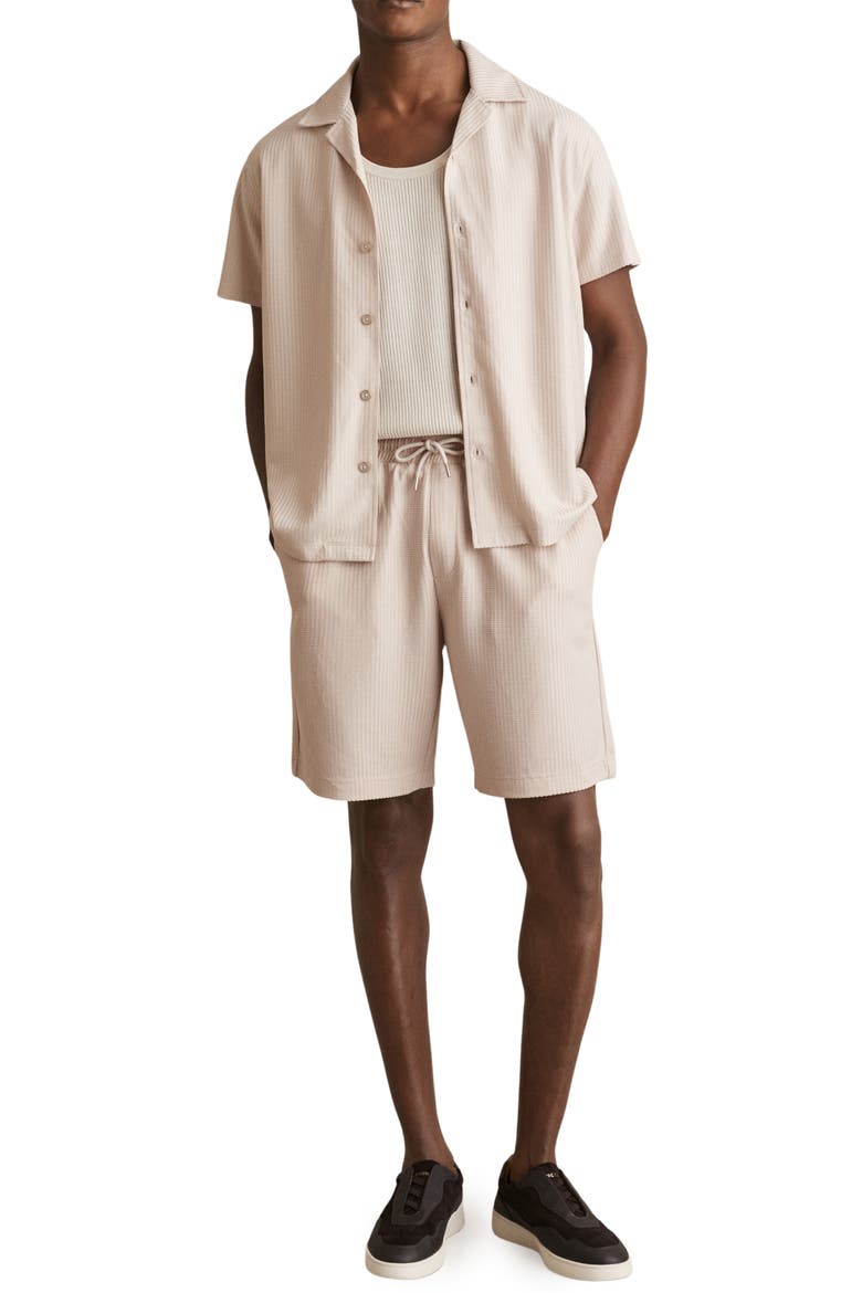 Warwick Short Sleeve Woven Shirt, Alternate, color, CHAMPAGNE