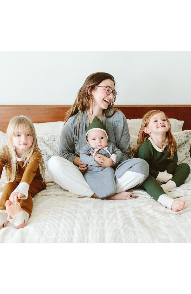 goumikids Goumi 24 Hour Convertible Sleeper Baby Gown, Alternate, color, Boulder