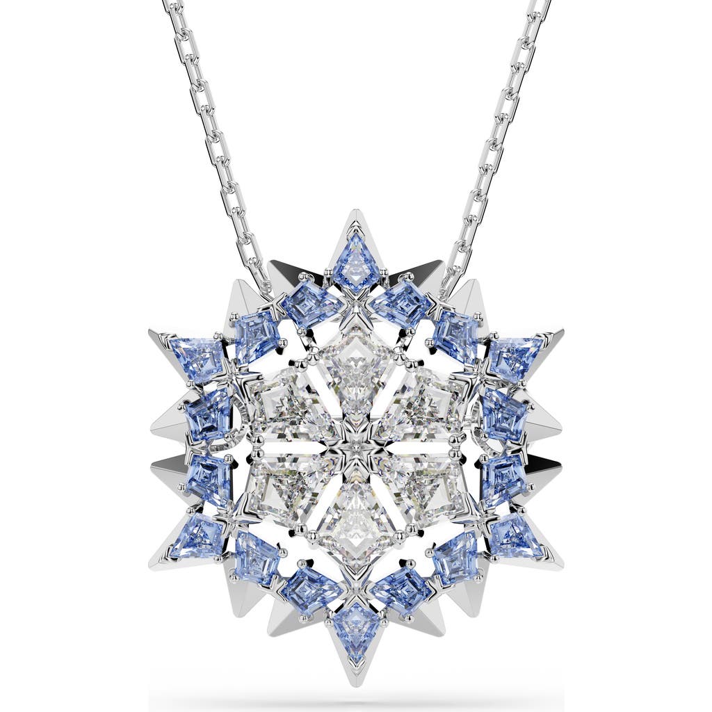 Swarovski Magic Snowflake Pendant And Brooch In Silver