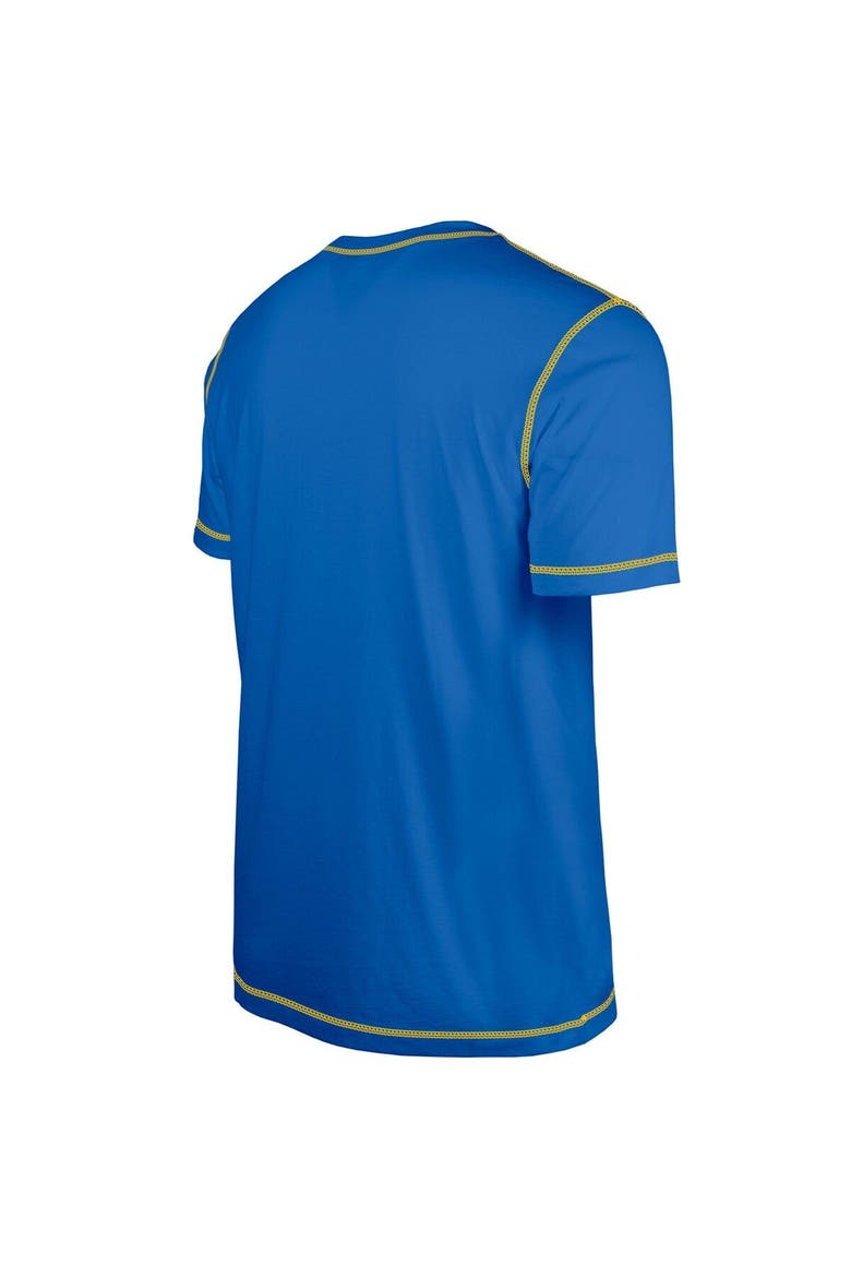 Men's New Era  Royal Los Angeles Rams Third Down Puff Print T-Shirt, Alternate, color, Royal