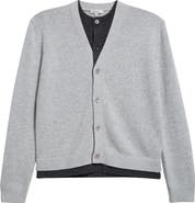 JW Anderson Contrast Layered Wool & Cashmere Cardigan