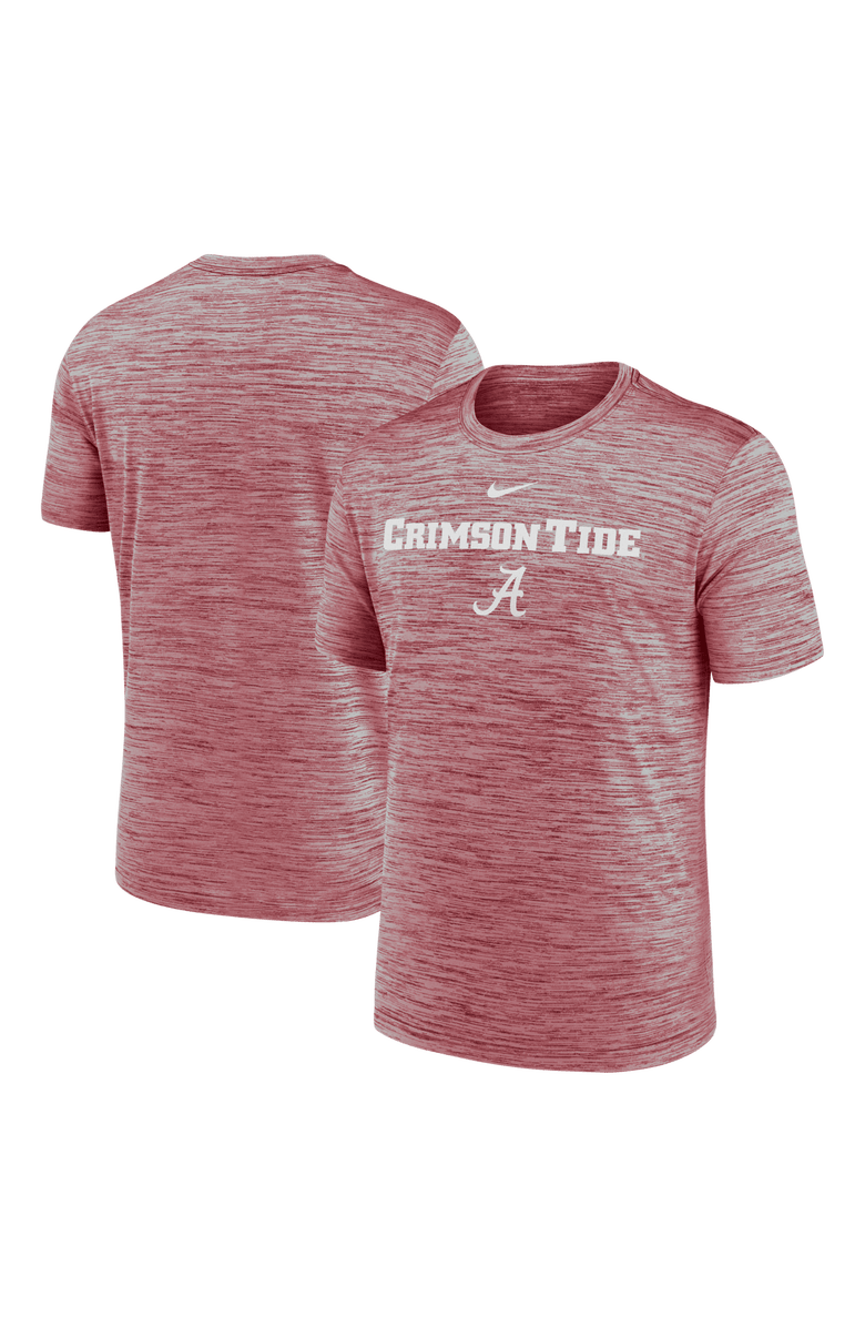 Nike Men's Nike Crimson Alabama Crimson Tide 2025 Sideline Velocity Performance T-Shirt, Main, color, Crimson