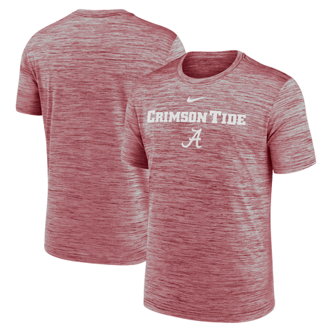 Men's Nike Crimson Alabama Crimson Tide 2025 Sideline Velocity Performance T-Shirt