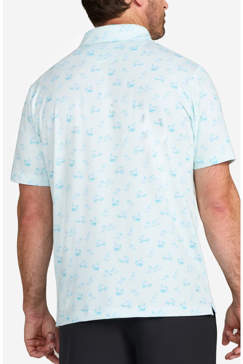 Core Paint Splatter Performance Golf Polo, Alternate, color, DUCKIN AROUND
