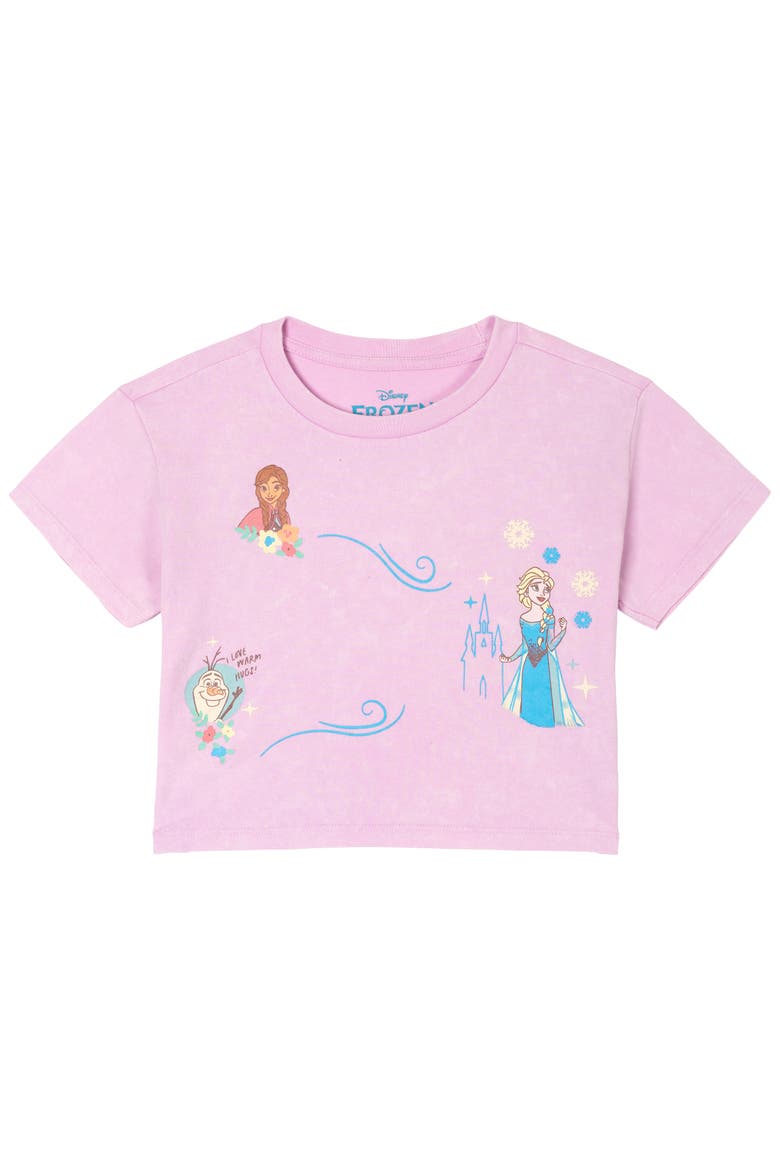 Frozen 2-Piece Mineral Wash Tee and Skort Set, Alternate, color, Mineral Purple Elsa