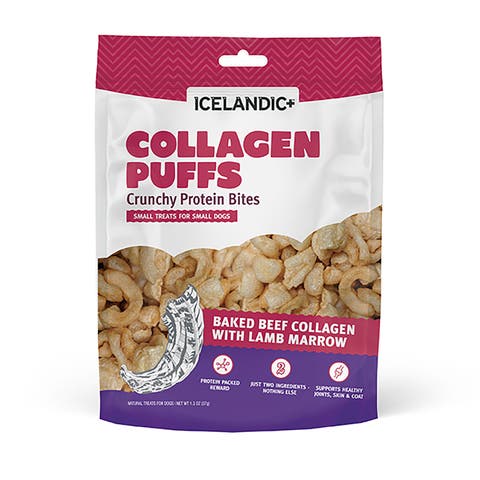 Collagen Puffs Baked Beef Collagen w/ Lamb Marrow 1.3oz Dog Treats
