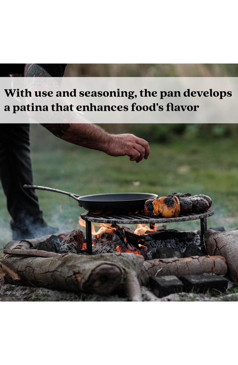 Alva Artist Blue Carbon Steel Frying Pan, Alternate, color, Blue 9.5-Inch