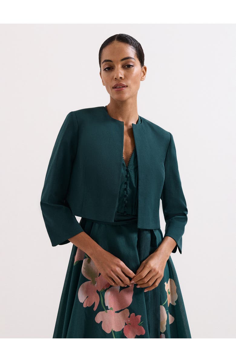 Phase Eight Arlette Teal Jacket, Main, color, Teal