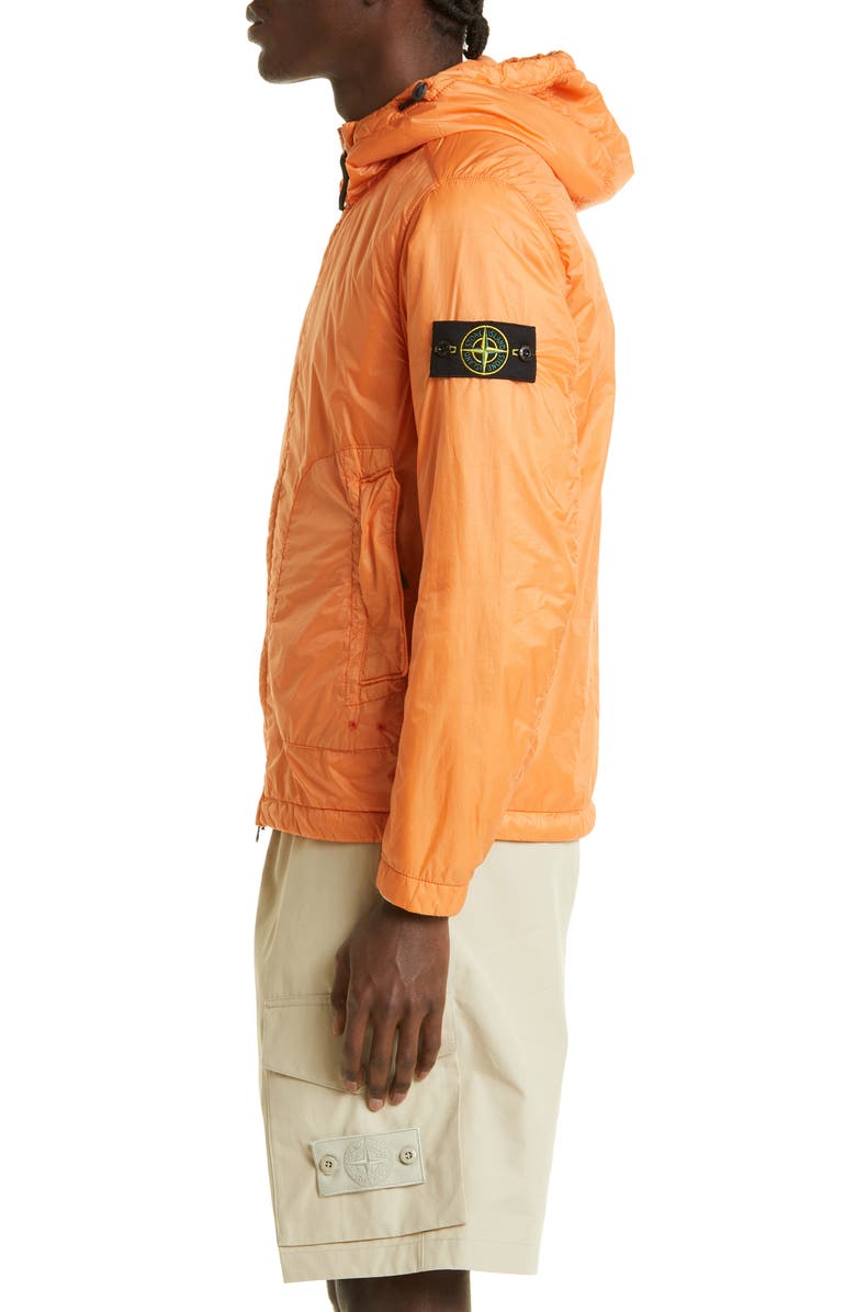 Stone Island Water Repellent Packable Nylon Hooded Jacket, Alternate, color, 