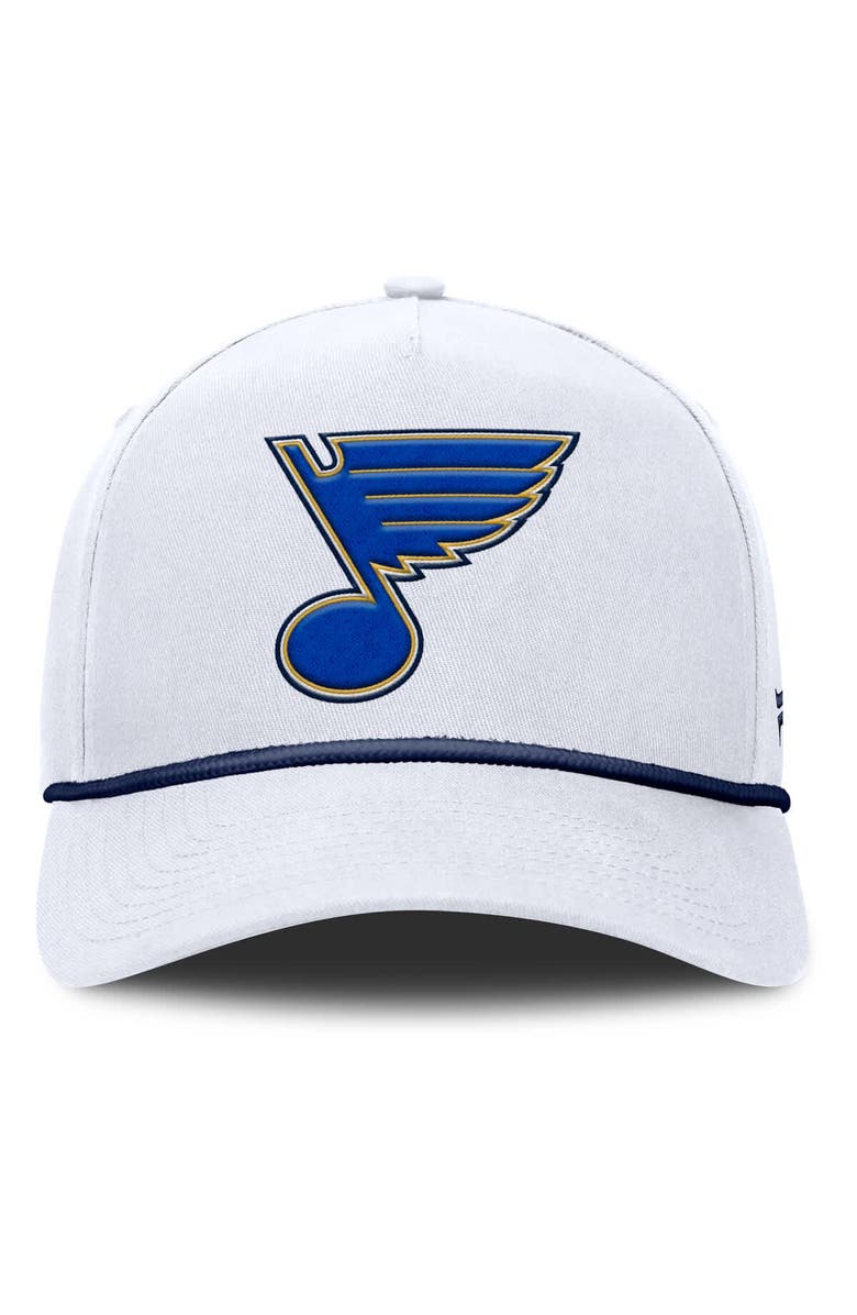 FANATICS Men's Fanatics White St. Louis Blues Rope A-Frame Adjustable Hat, Alternate, color,