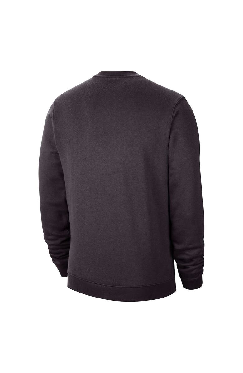 Nike Men's Nike Charcoal Michigan State Spartans Campus Block Club Pullover Sweatshirt, Alternate, color,