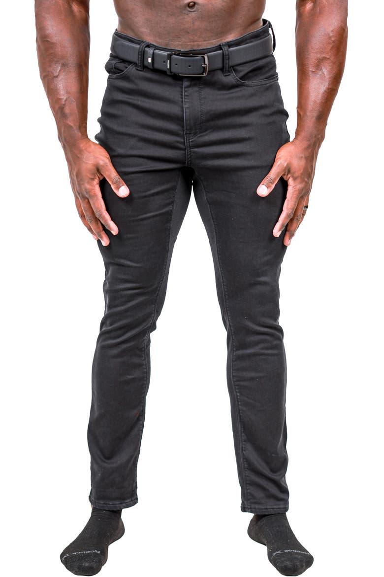 Marthyr Stretch Skinny Jeans, Main, color, BLACK