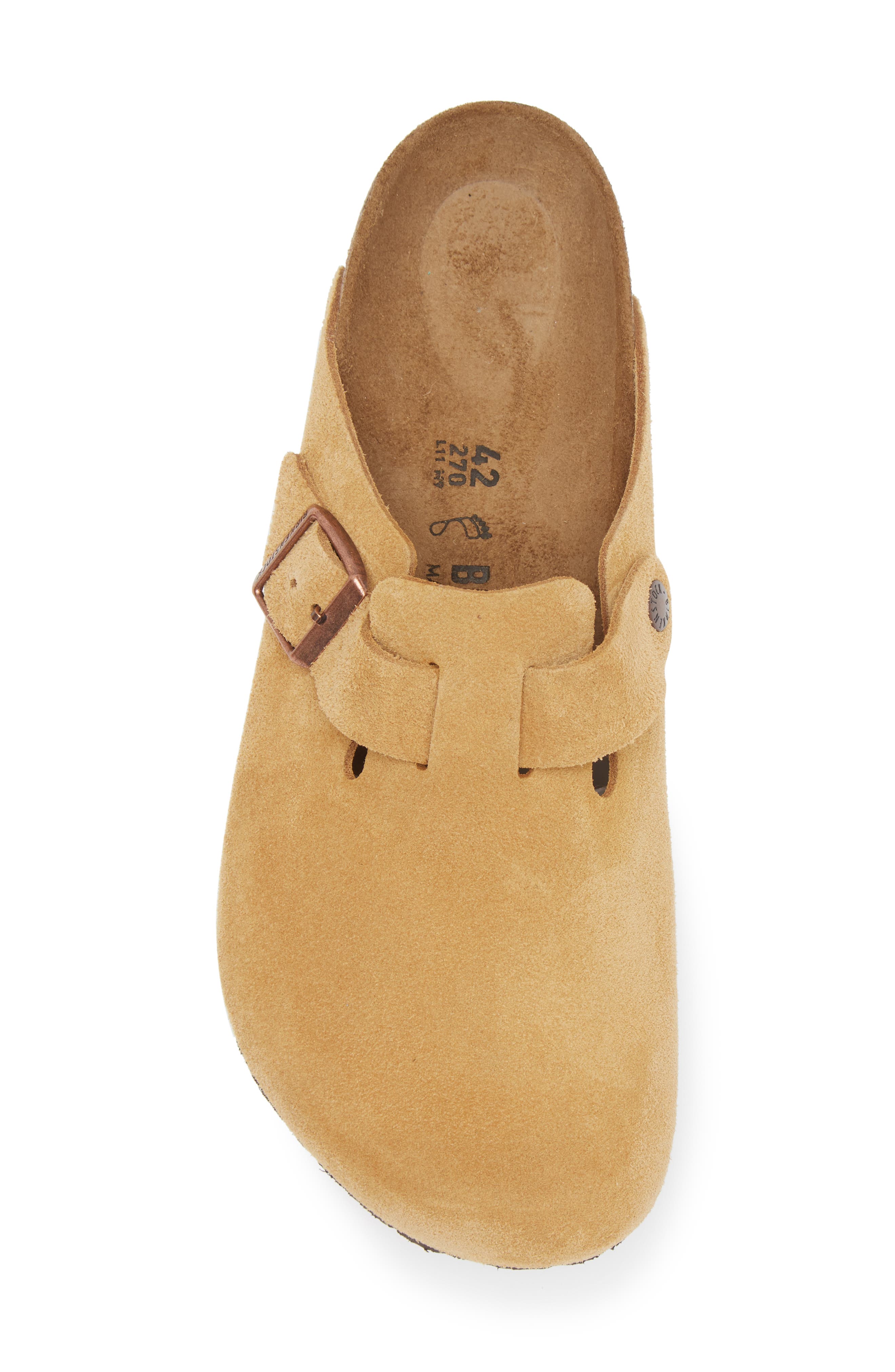 Birkenstock Boston Clog, Alternate, color, Latte Cream Suede
