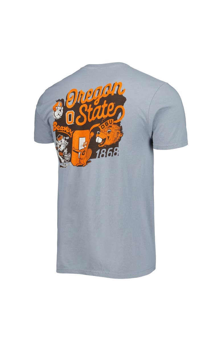 IMAGE ONE Men's Graphite Oregon State Beavers Vault State Comfort T-Shirt, Alternate, color, 
