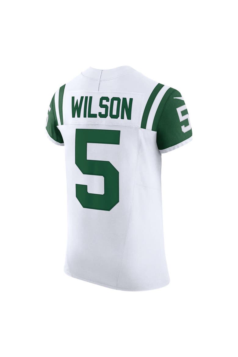 Men's Nike Garrett Wilson White New York Jets Classic Alternate Vapor F.U.S.E. Elite Jersey, Alternate, color, White