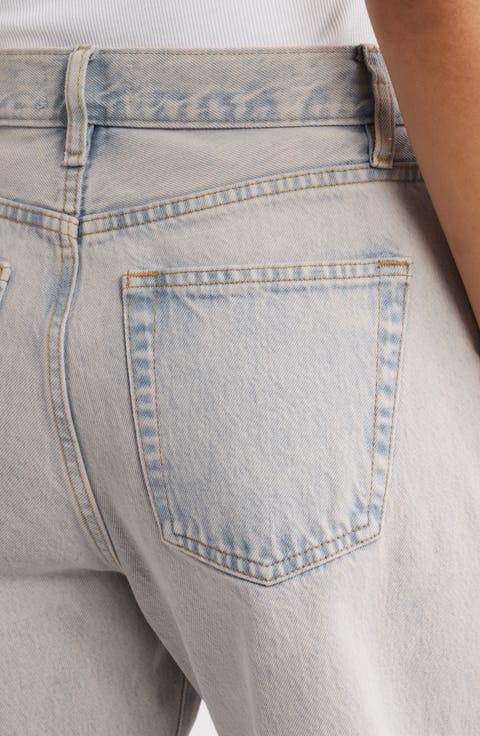 The Bow High Waist Barrel Jeans