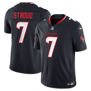 Nike Men's Nike C.J. Stroud Navy Houston Texans Team Vapor F.U.S.E. Stitched Limited Jersey