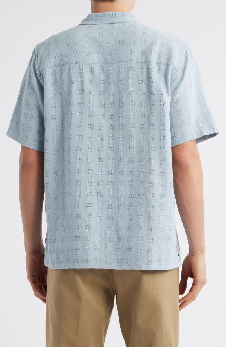Wax London Didcot Open Weave Camp Shirt, Alternate, color, Pale Blue
