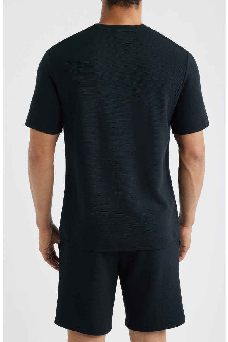 Rib Lounge T-Shirt, Alternate, color, BLACK