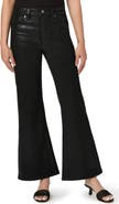 PAIGE Sofia High Waist Flare Leg Coated Denim Jeans