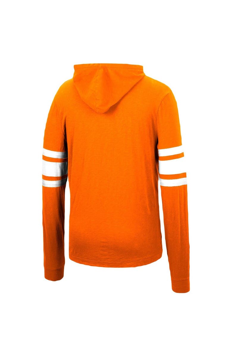 COLOSSEUM Men's Colosseum Orange Clemson Tigers Lebowski Hoodie Long Sleeve T-Shirt, Alternate, color, 