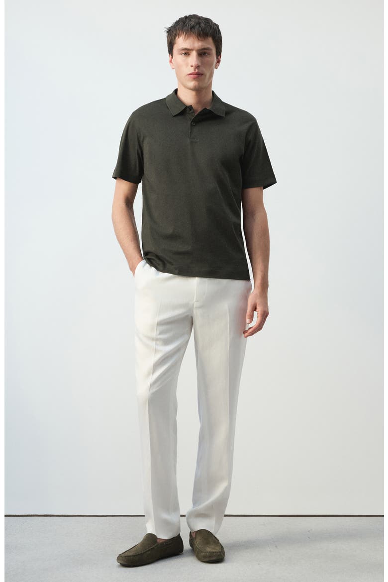 Fine Knit Cotton Polo, Alternate, color, CHOCOLATE