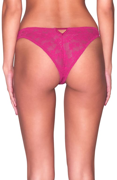 Fleur Du Mal Le Stretch Lace Cheeky Briefs In Big Spender