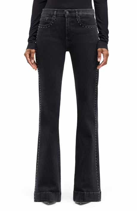 Dojo Studded Flare Leg Jeans