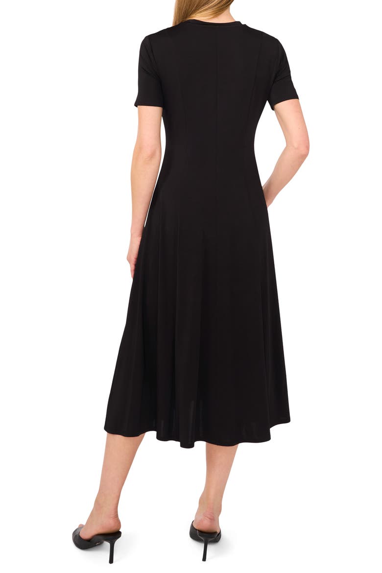 Short Sleeve Jersey Dress, Alternate, color, RICH BLACK