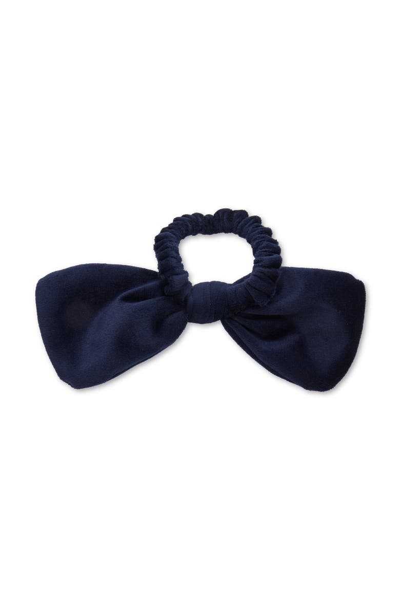 Lele Sadoughi New England Patriots Bow Scrunchie, Alternate, color, Navy 100