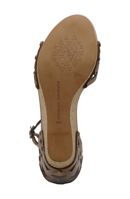 Adrienne Vittadini Carolina Wedge Sandal In Copper