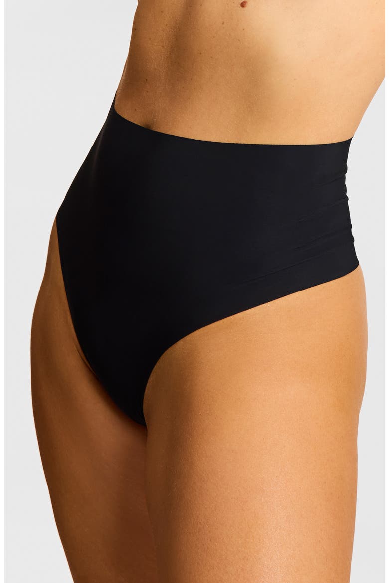 Control Top Thong, Alternate, color, BLACK