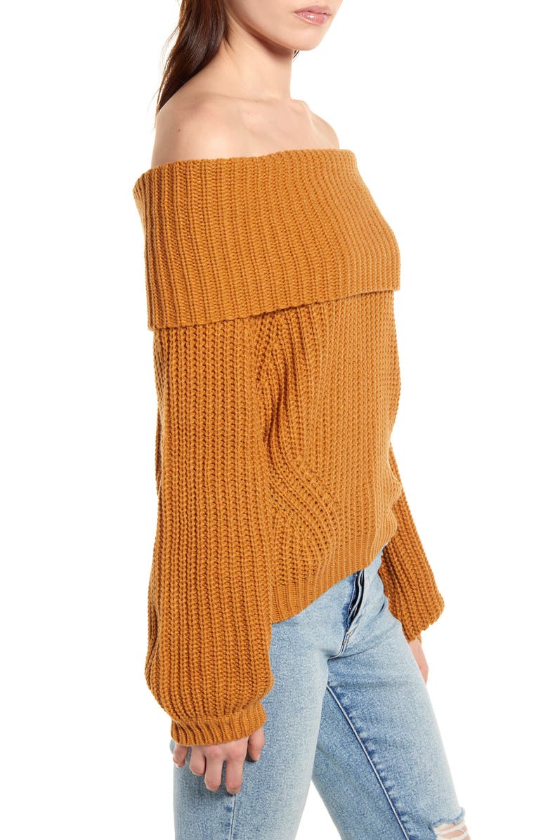 Lulus Carmichael Off the Shoulder Sweater, Alternate, color, 