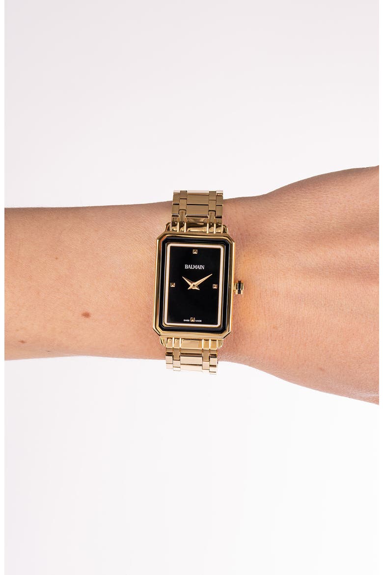 Eirini Bracelet Watch, 25mm x 33mm, Alternate, color, GOLD