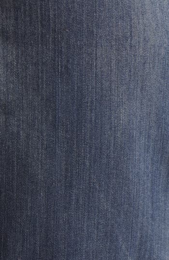 Abito Prong Strapless Gradient Denim Gown
