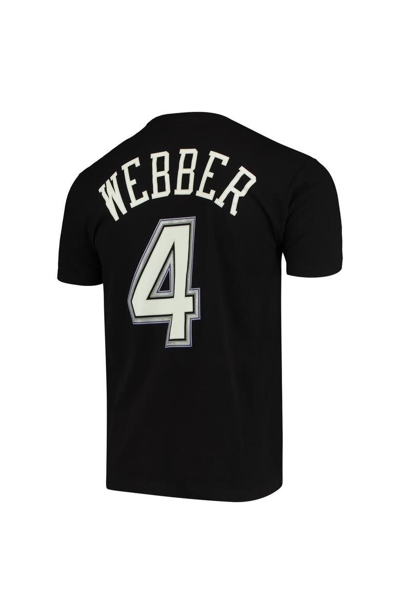 Mitchell & Ness Men's Mitchell & Ness Chris Webber Black Sacramento Kings Hardwood Classics Name & Number Team T-Shirt, Alternate, color, 