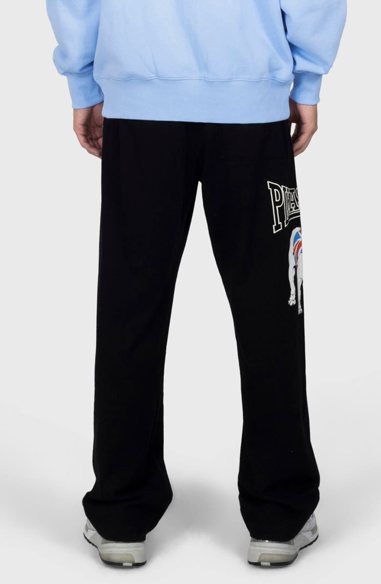 PLEASURES Bulldog Cotton Sweatpants, Alternate, color, Black