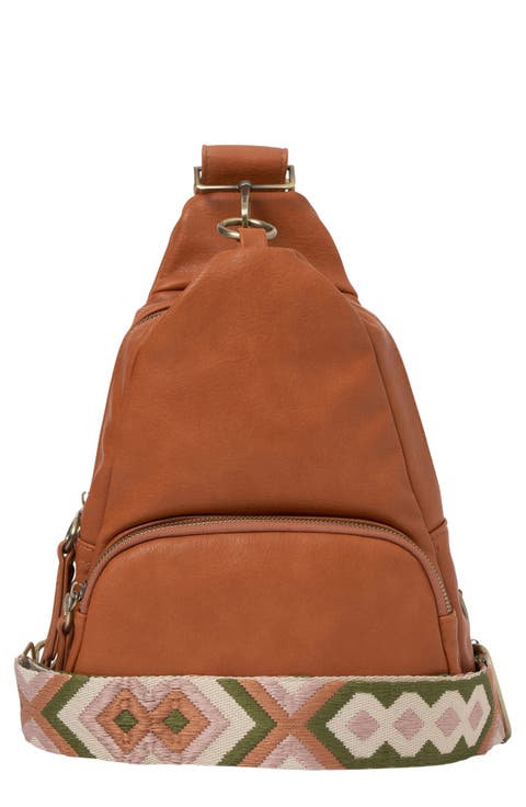Anything Goes Vegan Leather Sling Bag