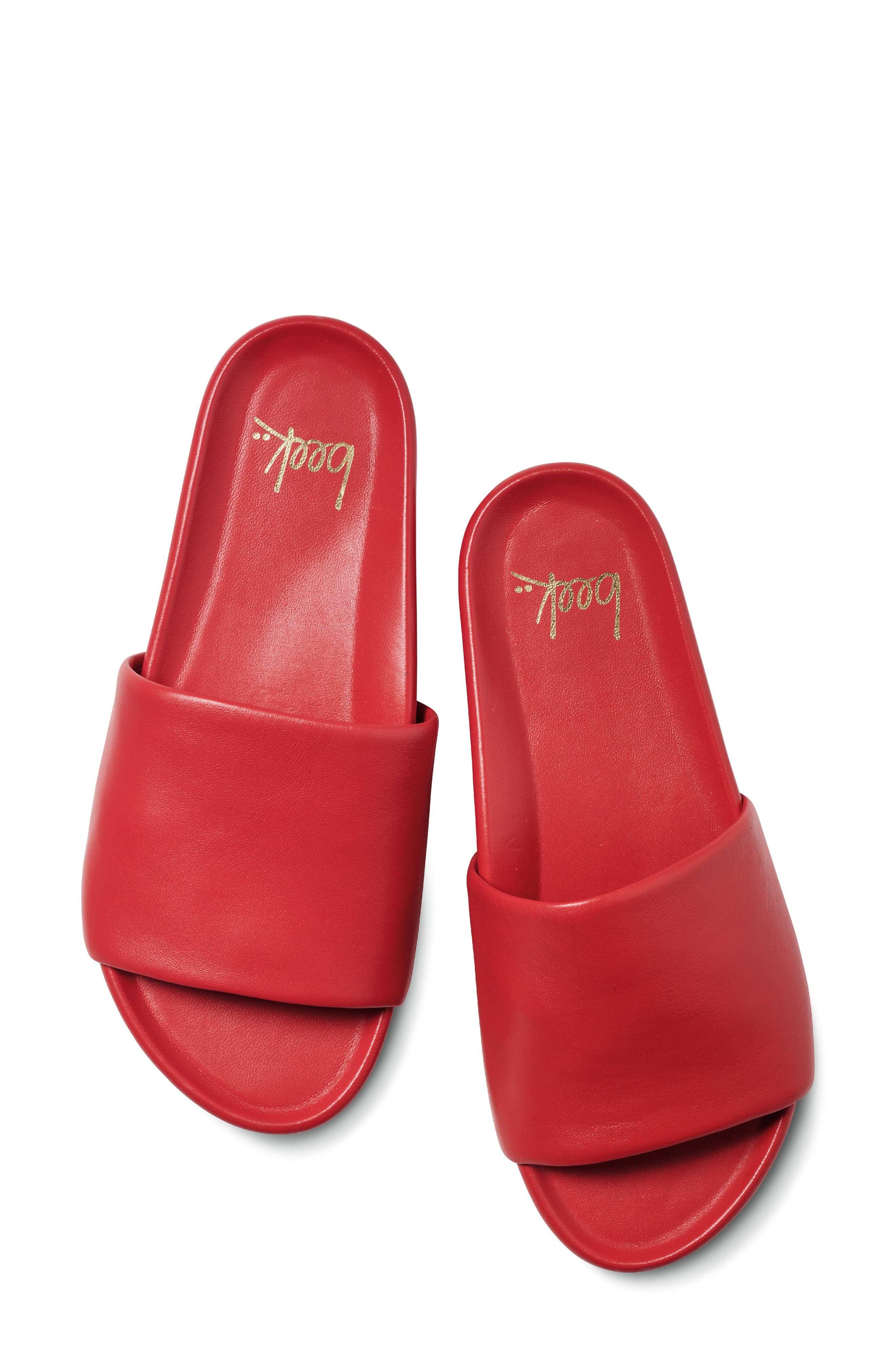 Beek Pelican Slide Sandal, Alternate, color, Red